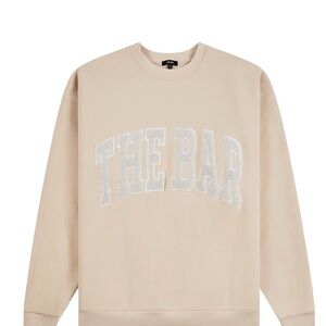 The Bar Beige Crewneck Sweater